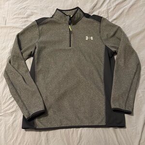 UNDER ARMOUR COLDGEAR LOOSE Fit Men’s Size Medium 1/4 Zip‎ Gray Pullover EUC